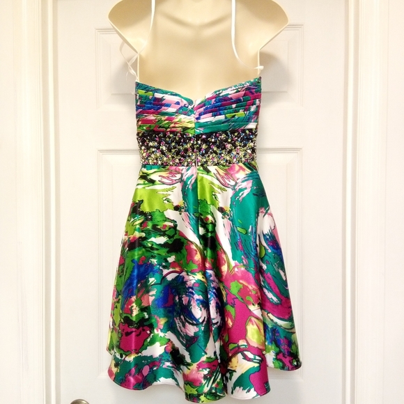 🆕 Colorful👗by Evenings by Allure 👗size 4💠- Picture 6 of 15